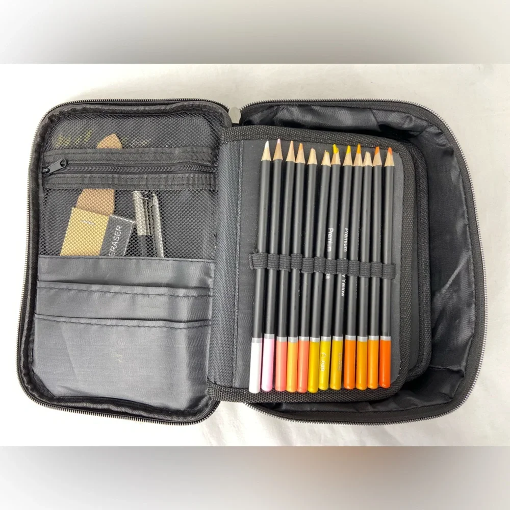 72 Color Pencils with Sharpening equipment‎ in a Zipper Pouch