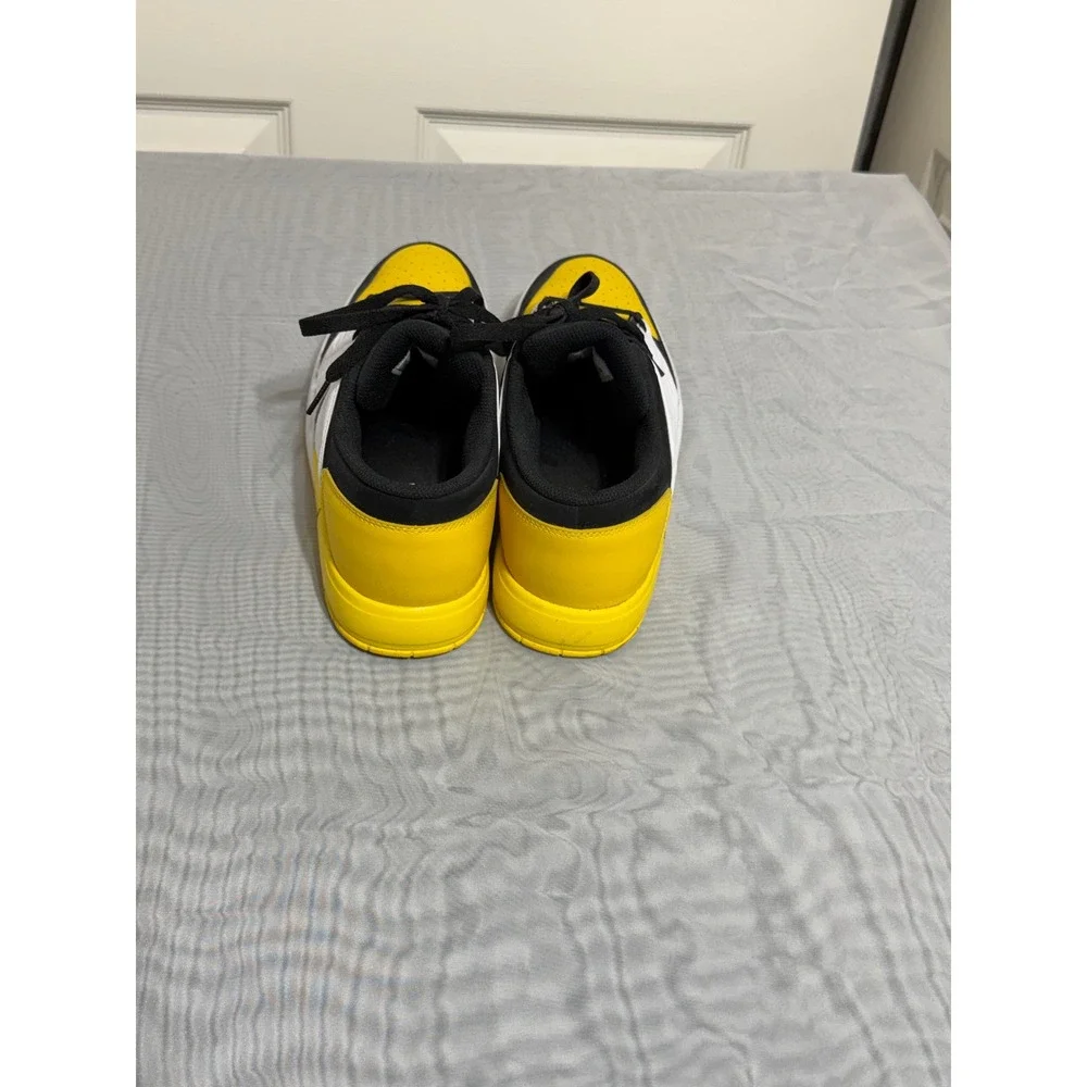 Jordan Nu Retro 1 Low Yellow Ochre Black White DV5141-017 Mens 10