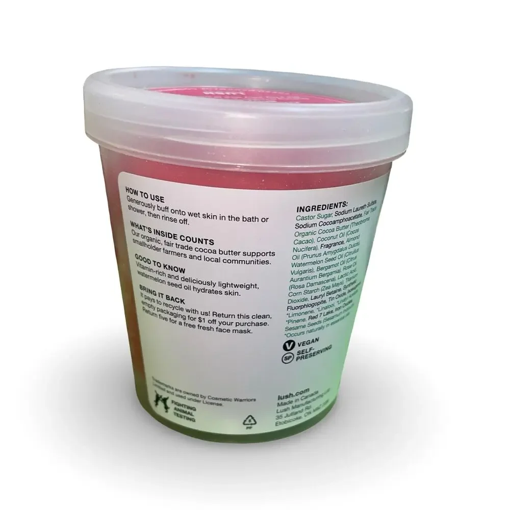LUSH Watermelon Sugar Body Scrub 10.4 oz Limited Edition Scented Fresh June 2026