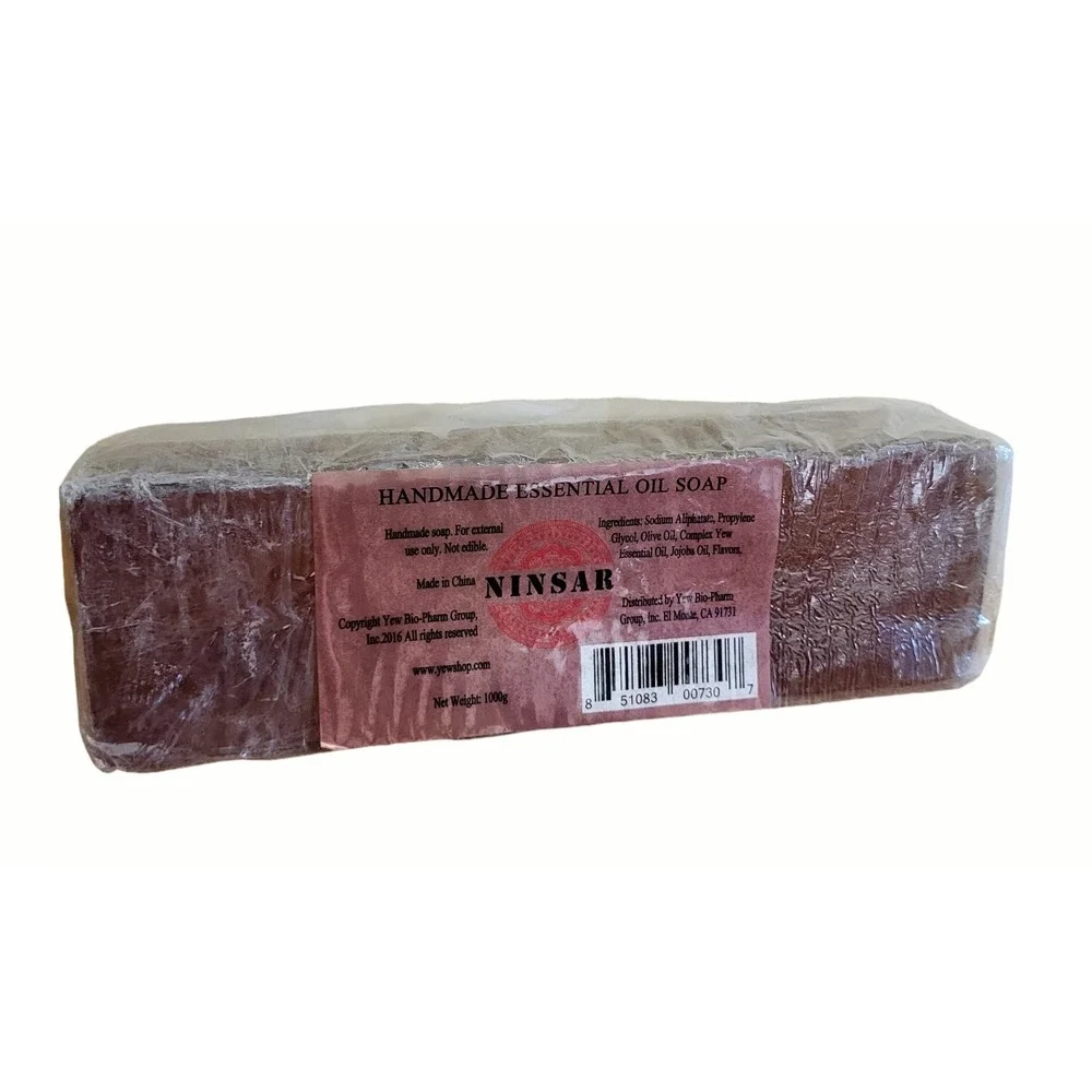NINSAR Complex Yew Essential Oil Handmade Soap 2.25 Lbs Block Jojoba & Olive Oil