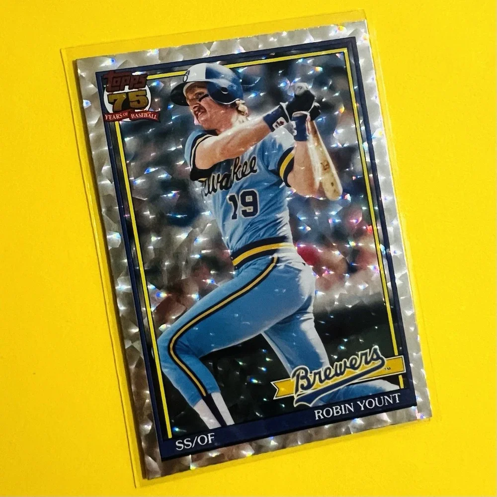 2026 Topps Series 1 Robin Yount 1991 Topps Crackle Foil Parallel #T91-32 Brewers