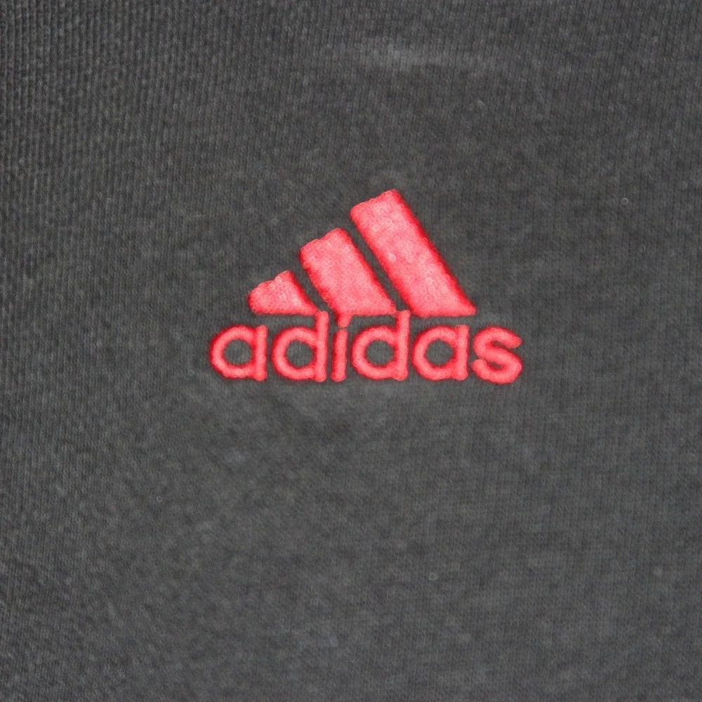Adidas Tracksuit Set‎ Kids Black Red 3 Stripe Logo Hoodie Sweatpants Youth L