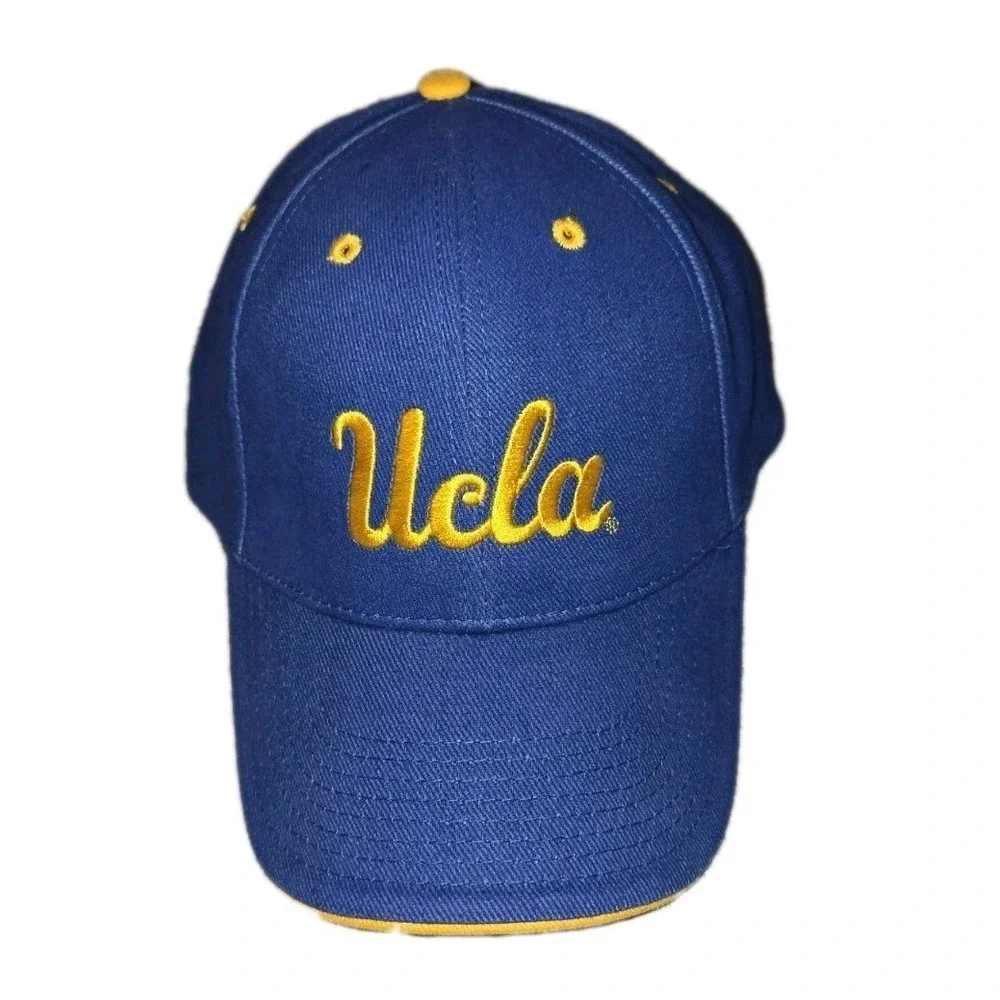 UCLA Bruins Hat Blue Gold Script Embroidered Adjustable‎ Collegiate Cap