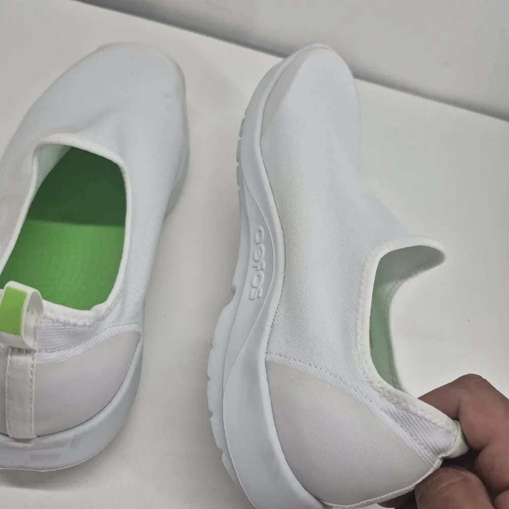 Men's OOFOS OOmg Sport Low Shoes Size 11.5 White Slip On