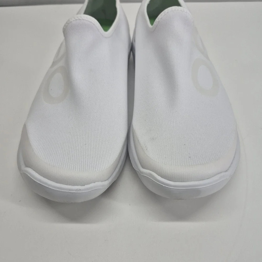 Men's OOFOS OOmg Sport Low Shoes Size 11.5 White Slip On