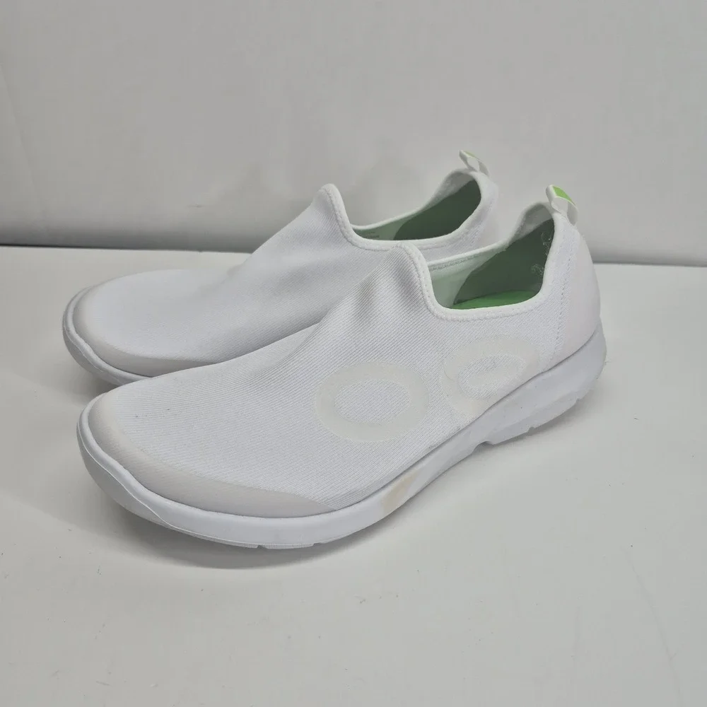 Men's OOFOS OOmg Sport Low Shoes Size 11.5 White Slip On