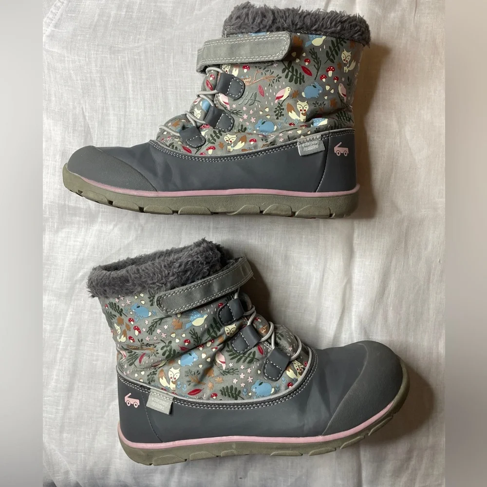 See Kai Run Abby II Woodland Waterproof/ Insulated Winter Snow Boots Girls 3