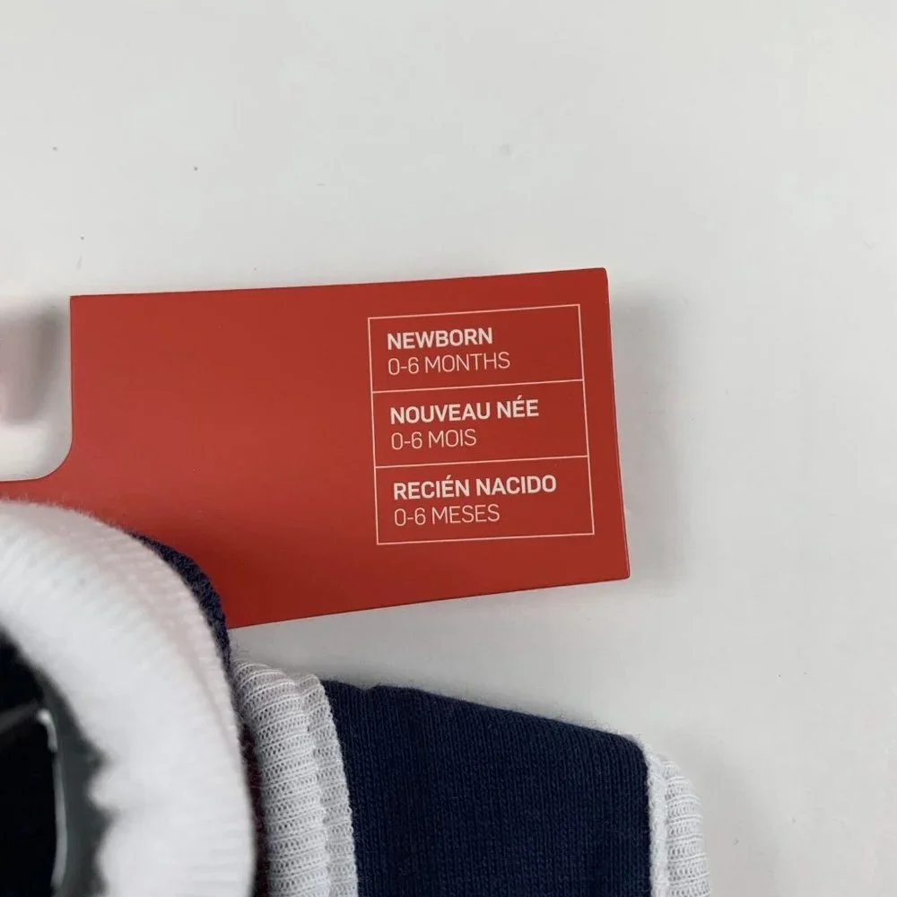 Nike Logo Futura Bib Booties 2Pcs Set 0-6 Months New Born‎ Baby Blue Cotton 6242