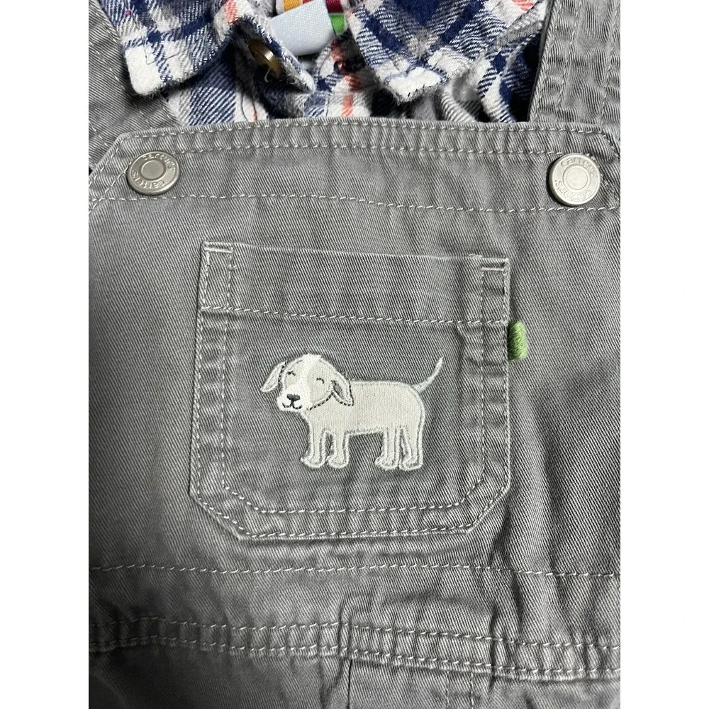 Carters Overalls size 24 months flannel shirt Healthtex brand‎