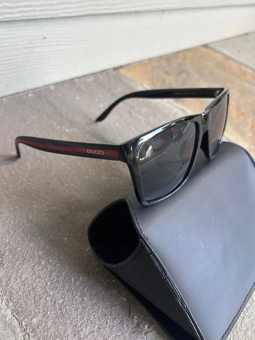 Gucci Logo Stripe Sunglasses