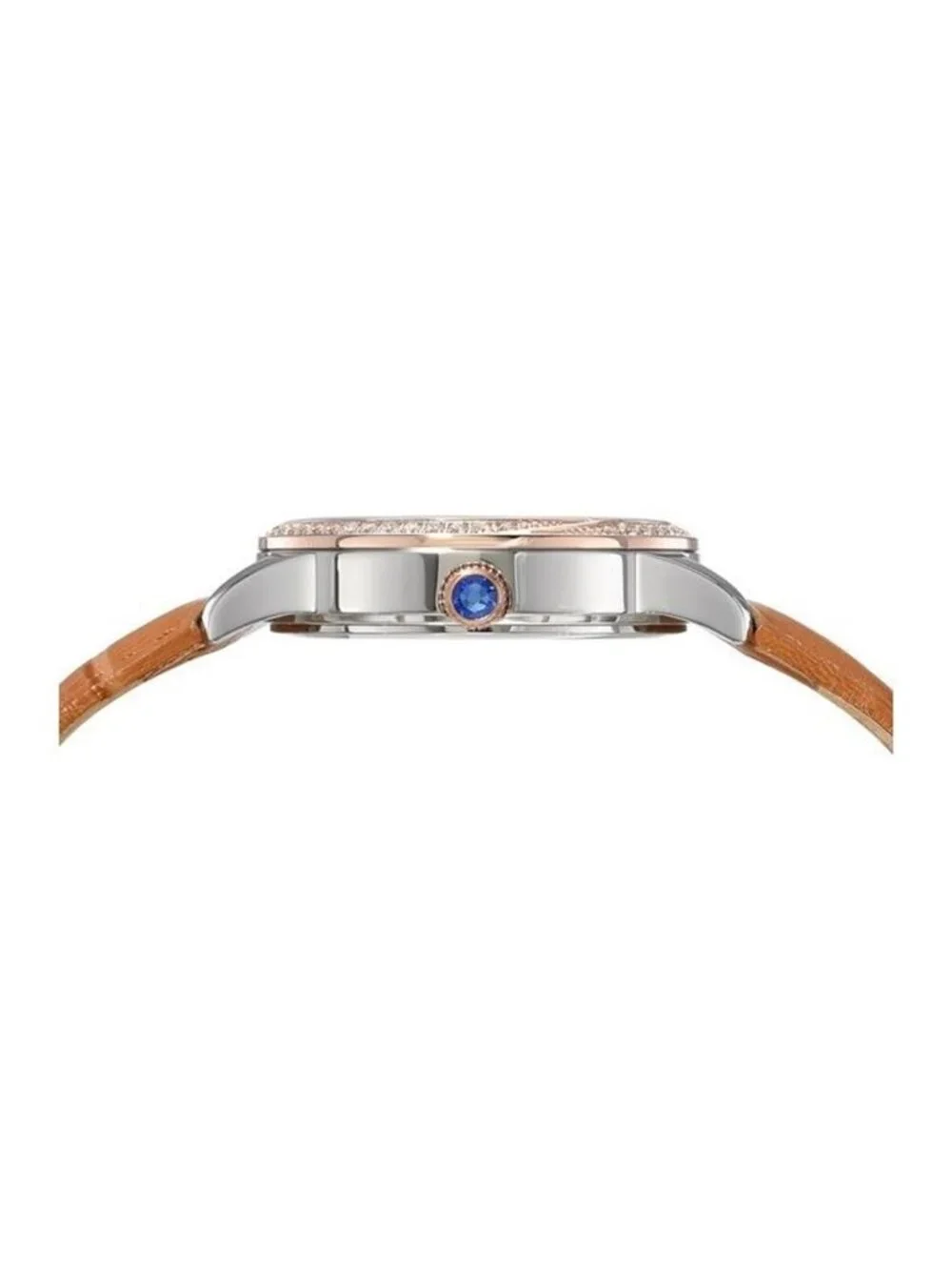 NWT Porsamo Bleu Ruby Quartz Silver Dial Ladies Watch