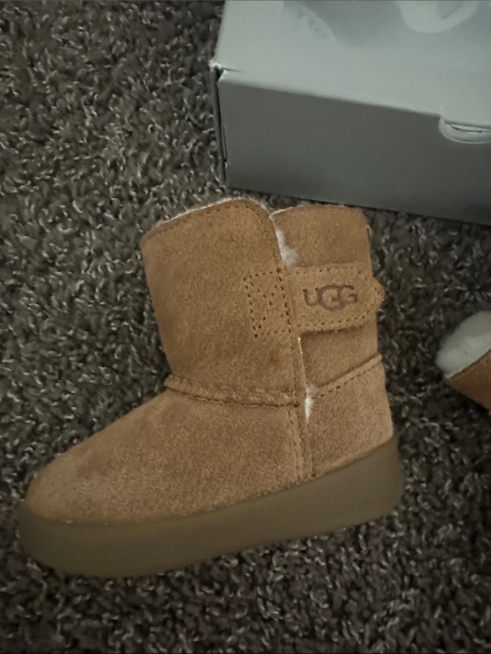UGG Chestnut Suede Infant Mini Boots