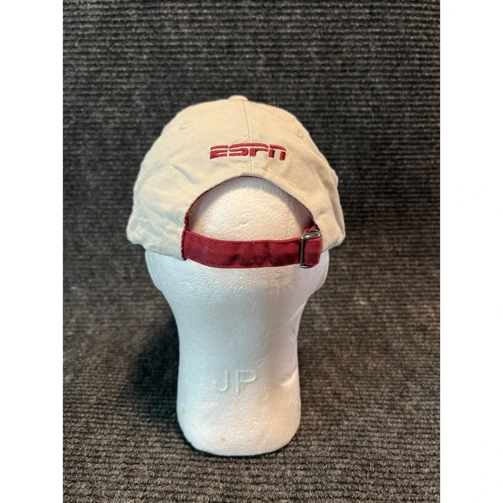 Property of ESPN Athletic Dept - Beige Adjustable Strap Hat - Dad Hat Y2K Street