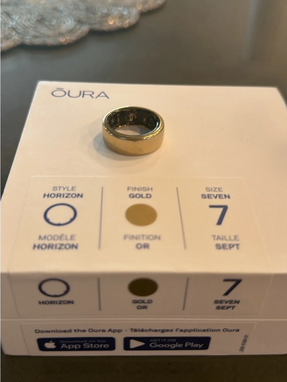 Oura Ring Horizon in Gold  Gen3