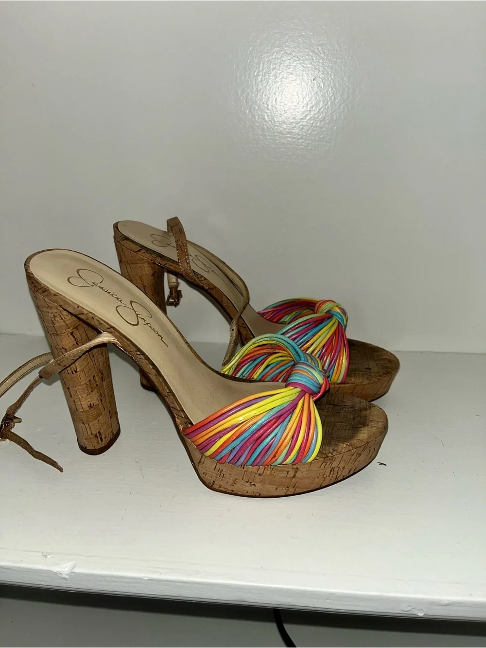 Jessica Simpson colorful knotted