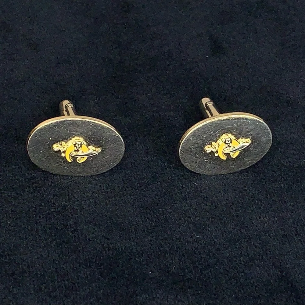 Vintage Anson Shriners Gold Tone Cufflinks Gift Collectible Masonic