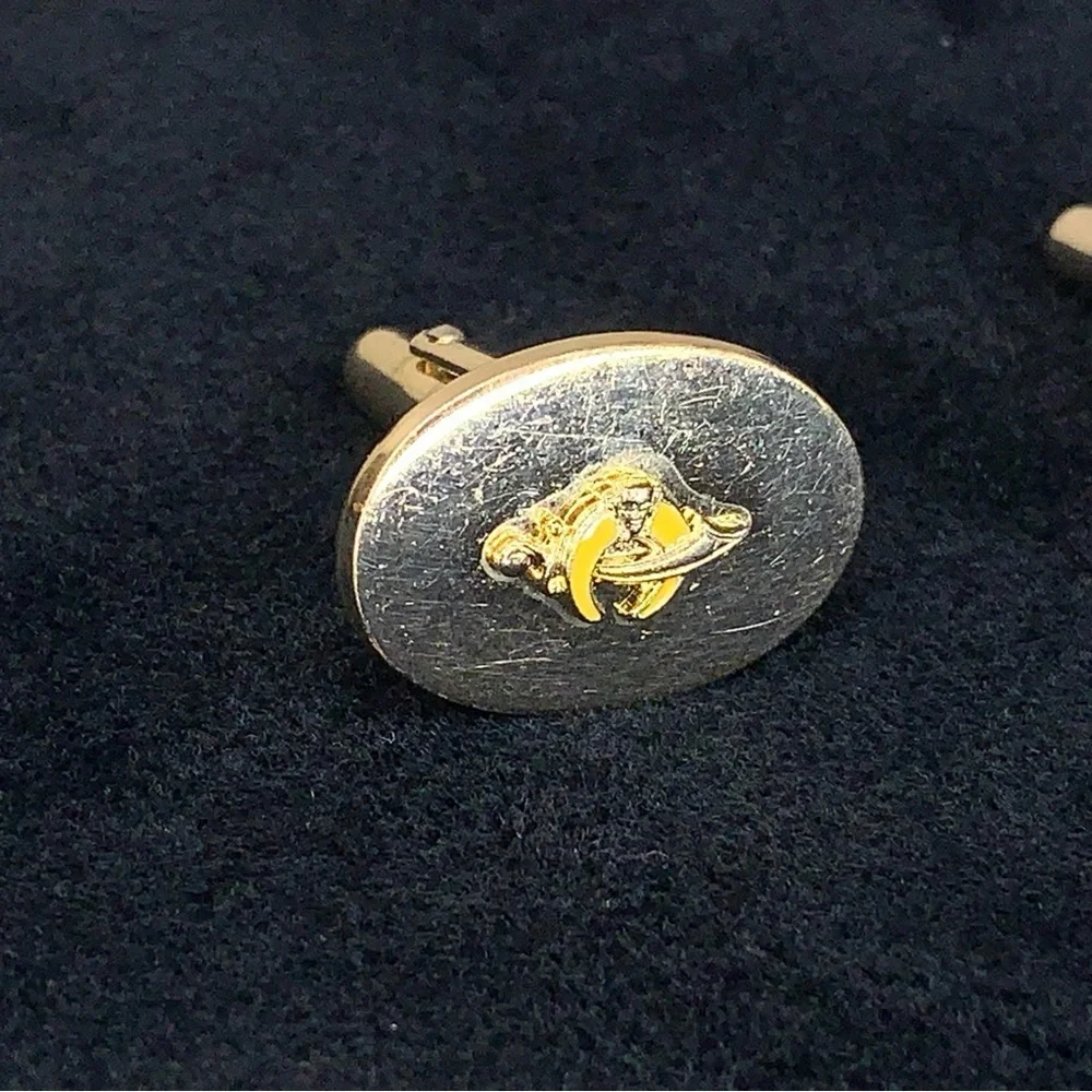 Vintage Anson Shriners Gold Tone Cufflinks Gift Collectible Masonic