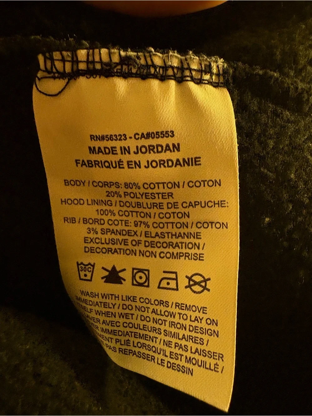 Jordan Black Hoodie with Red Jumpman Logo