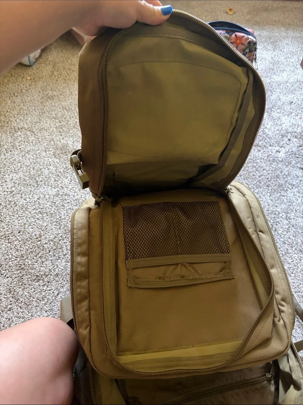 Tactical Men’s Backpack in Khaki - Durable Everyday Carry - Mil-Tec