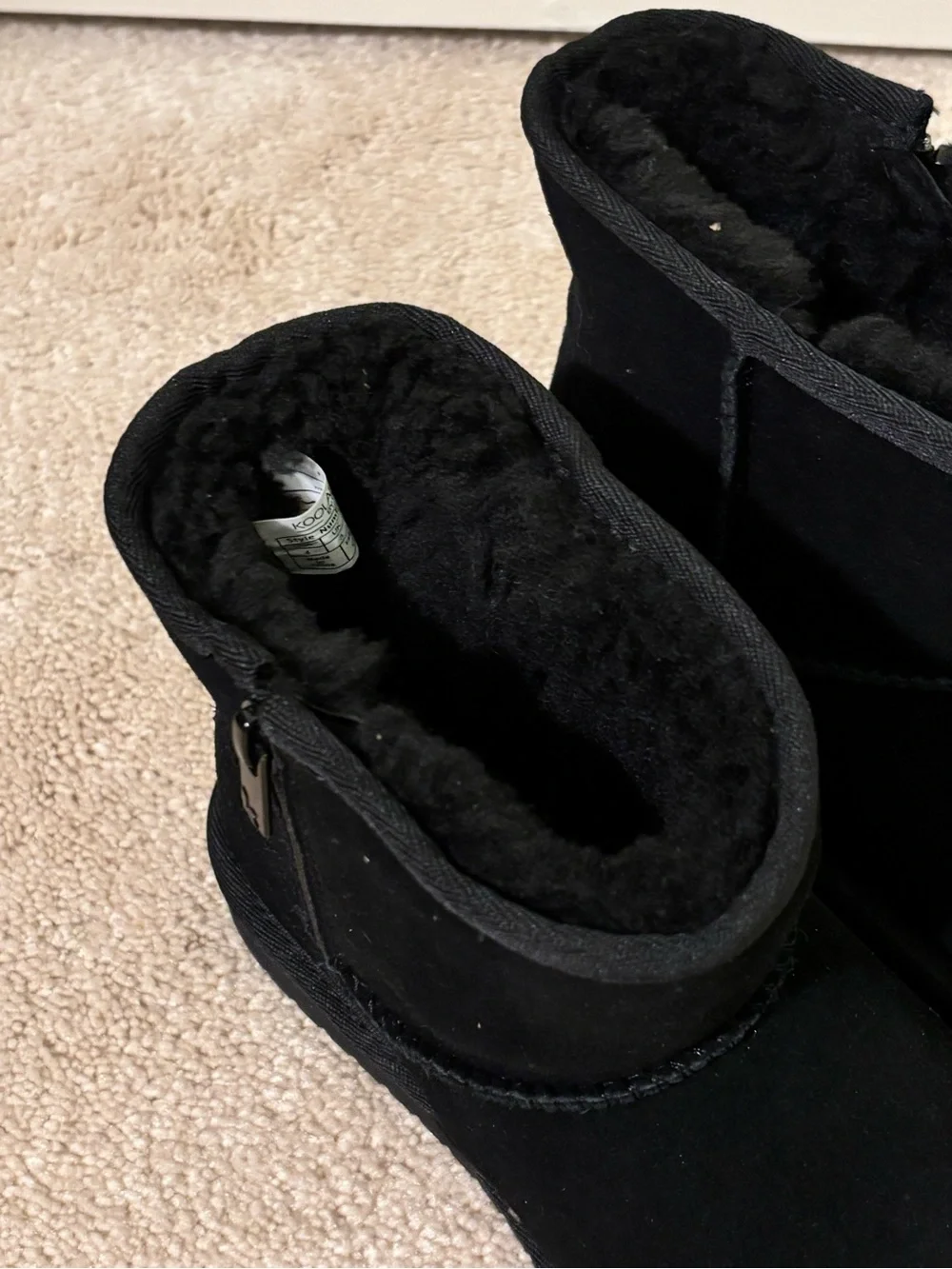 Koolaburra Black Koola Mini Ankle Boots