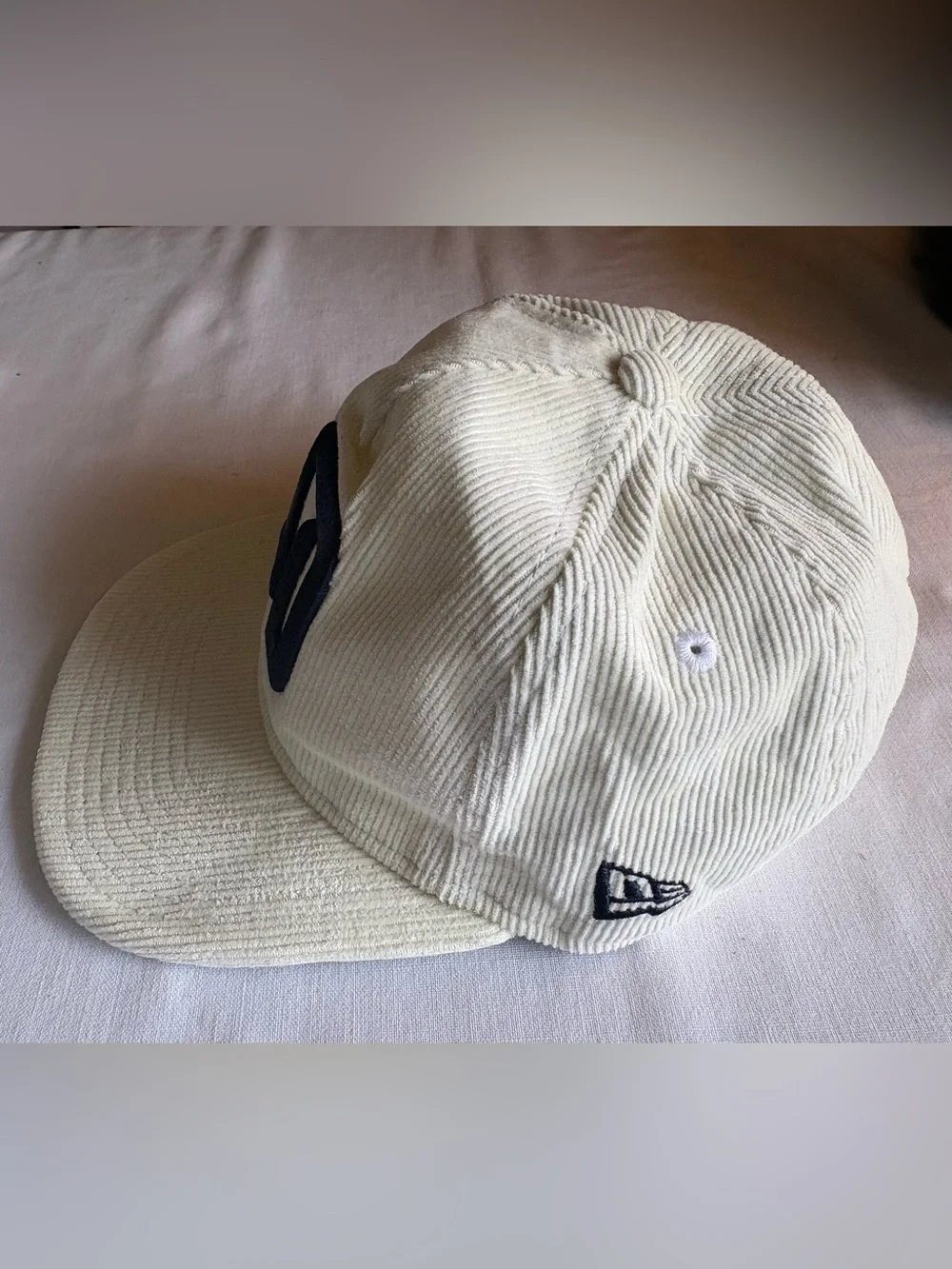 New Era MLS Youth San Diego FC Cream Corduroy Baseball SnapBack Hat Cap