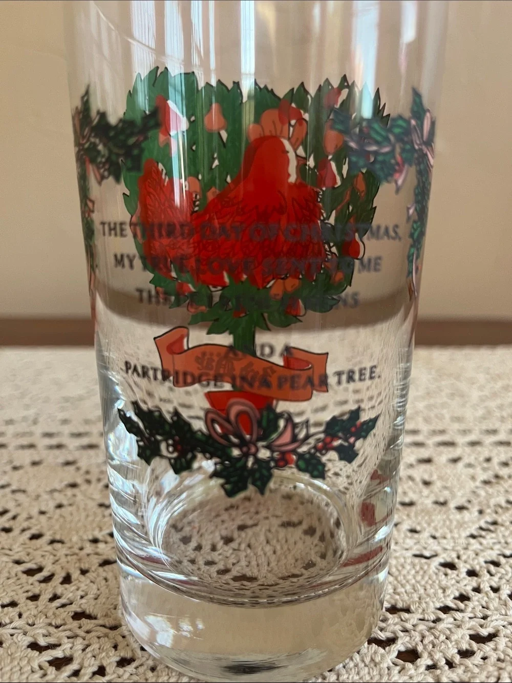 Libby’s Twelve Day Of Christmas Drinking Glasses brighten your