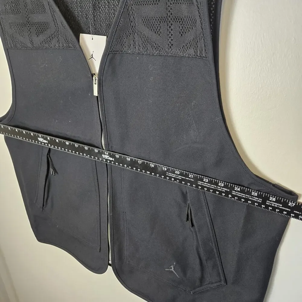 Jordan Essentials Black Men’s Utility Vest Sz XL NWT MSP $140 GORPCORE MOTO HIKE
