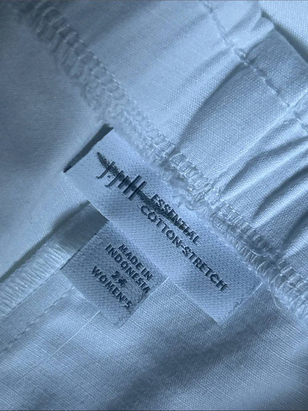 J. Jill white essential cotton stretch pants size 24