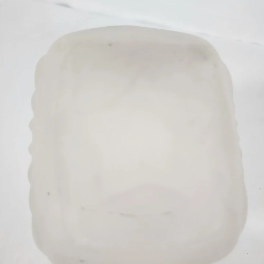 Vintage Frosted Glass Fruit Motif Creamer Pitcher Country Kitchen Decor