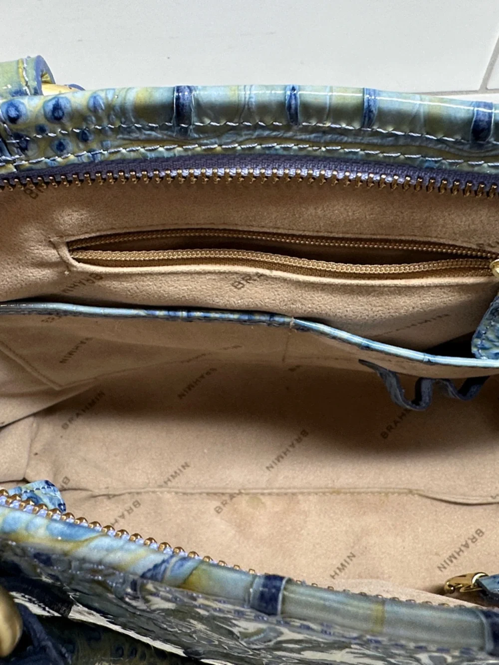 N/A croc embossed