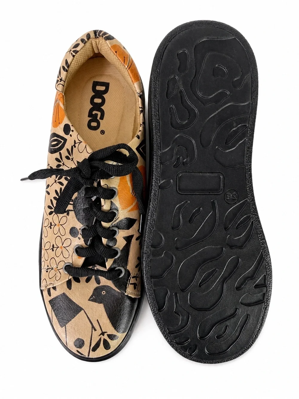 DOGO Myra Go Home Monochrome Cats Chunky Platform Vegan Sneakers Women’s Size 6