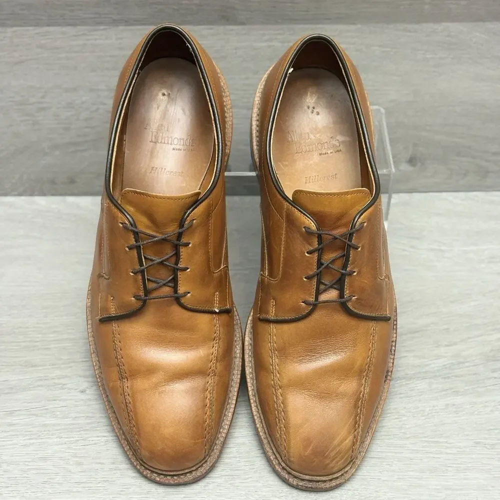 Allen Edmonds Leather Oxford Shoes Hillcrest Bicycle Toe Lace Up Dress Shoes 11D