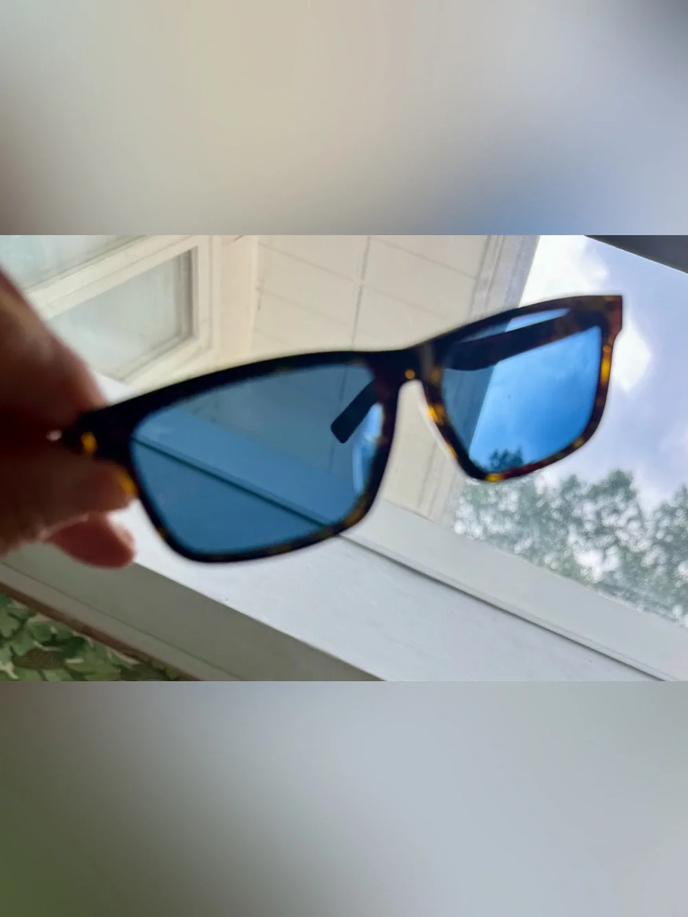 Dior Diorider tortoise frame blue lens Italy, STU TF05574554 serial#