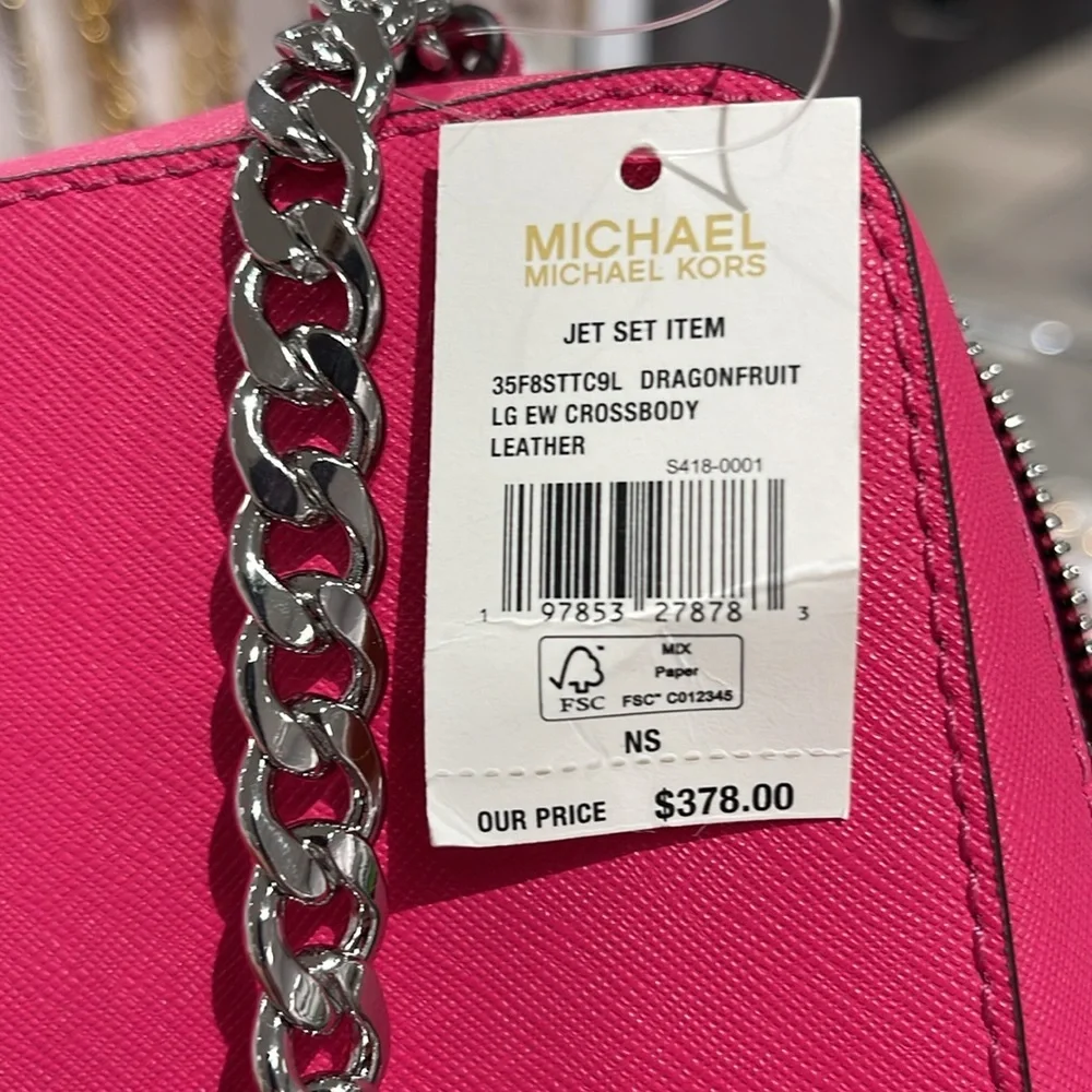 Michael Kors vibrant silver bold
