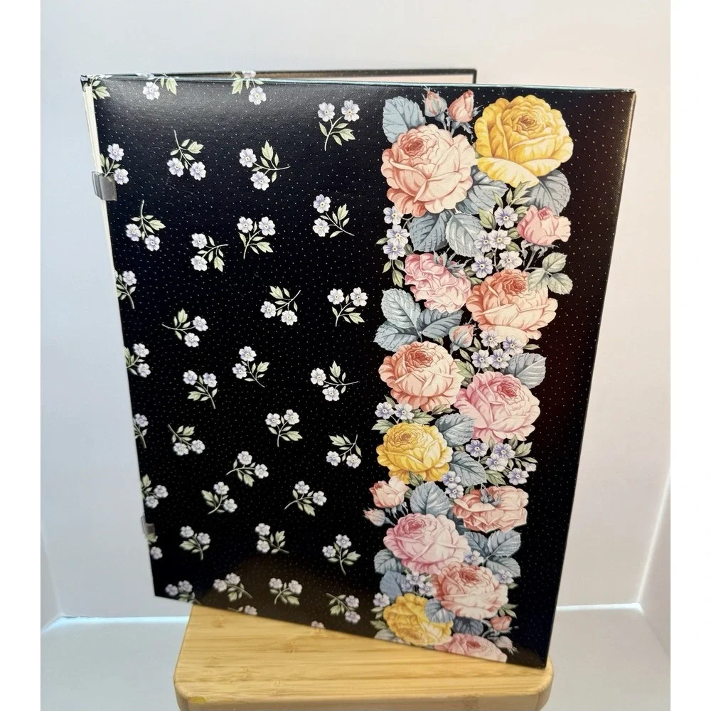 VTG Floral Photo Album 16 Pages Self Adhesive Carlton Cards Cottagecore Granny