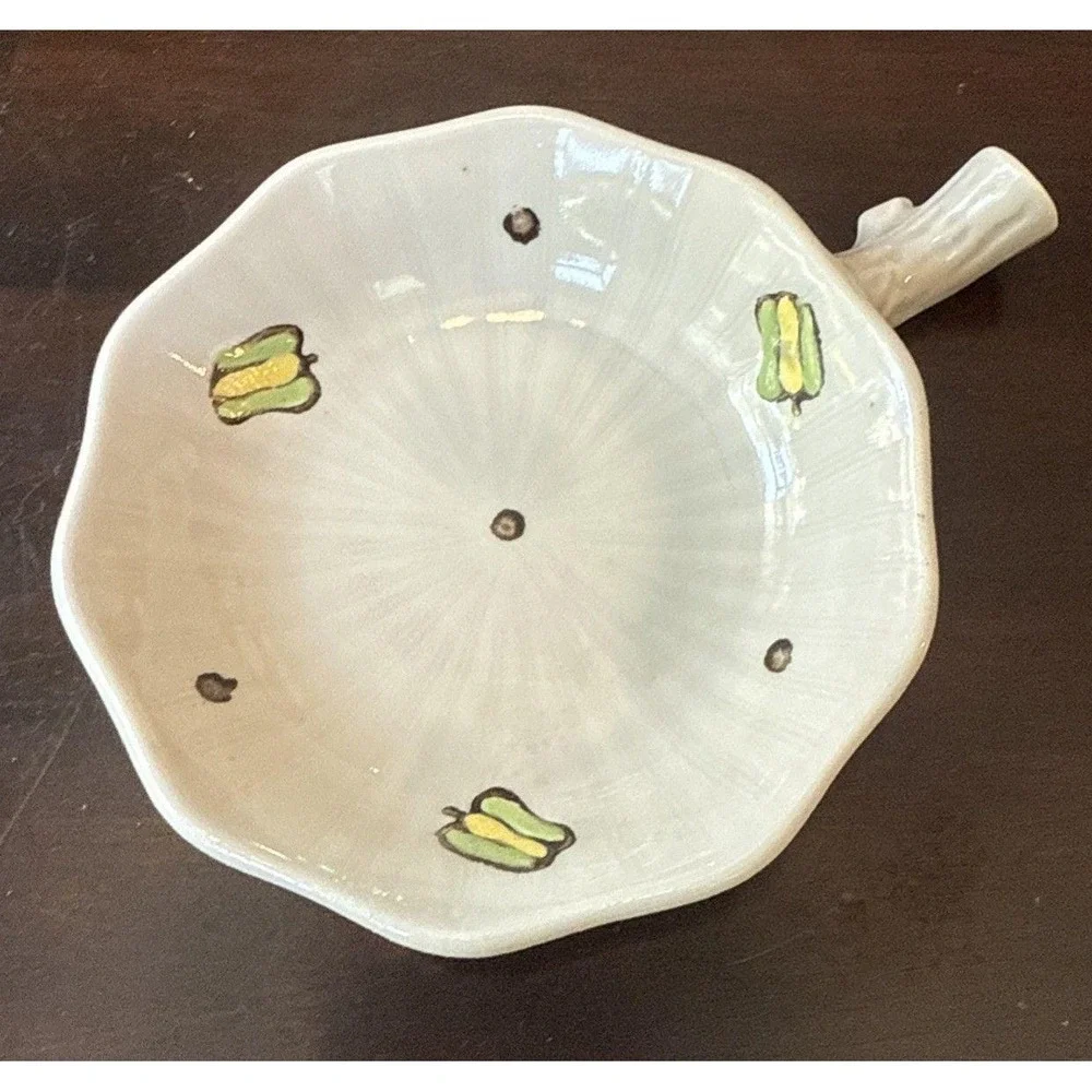 Japanese Sushi Chopstick Rests Wasabi Bowls Set of 5 Hand Painted Vegetables, 4
