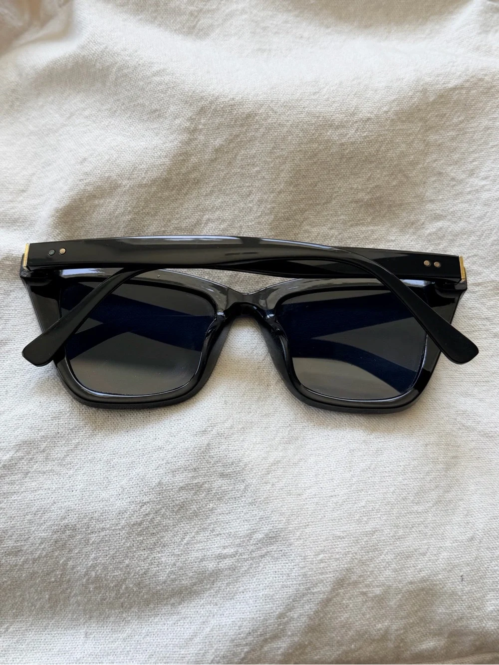 Black Oversized Square Women's Sunglasses