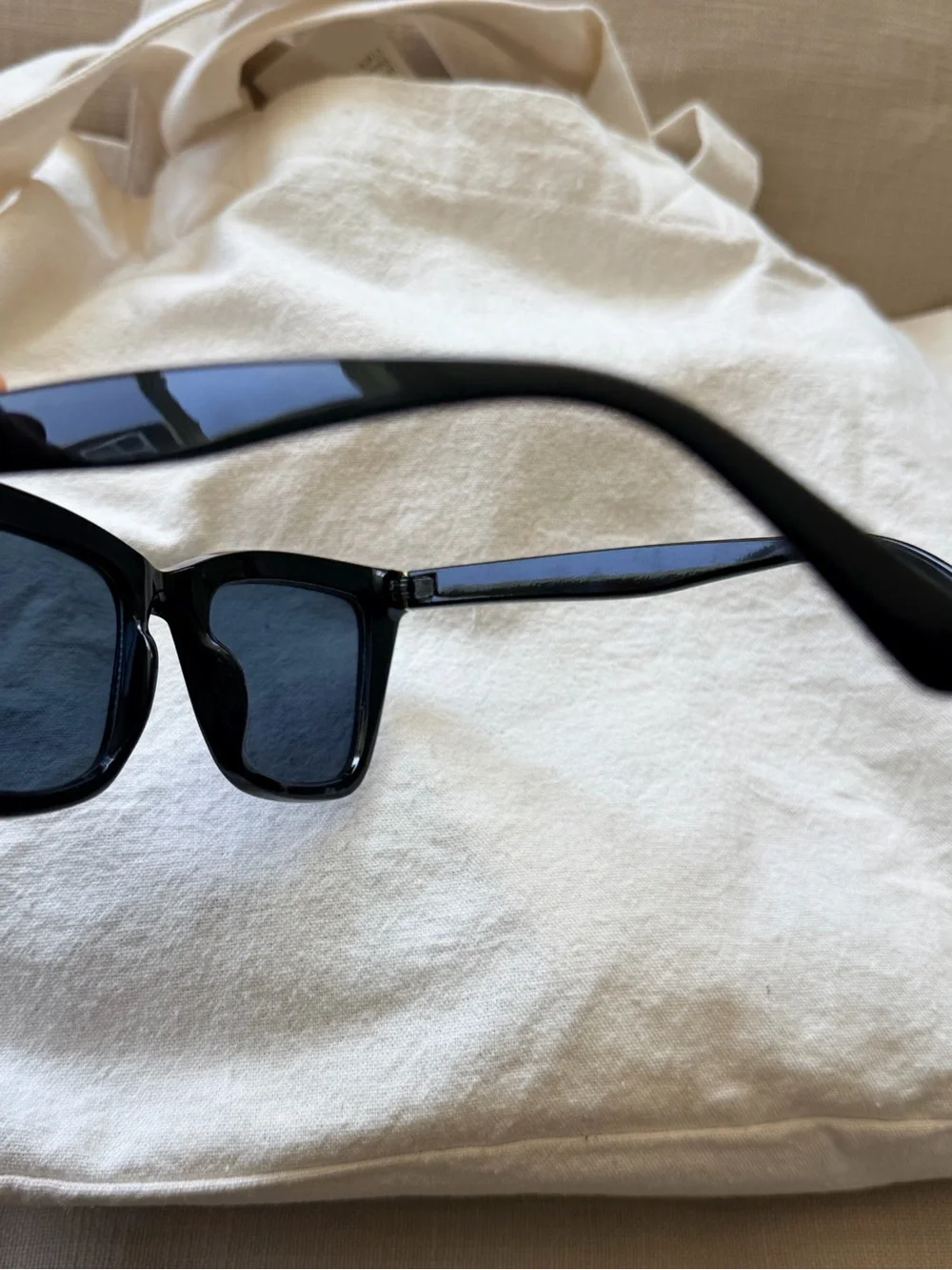 Black Oversized Square Women's Sunglasses