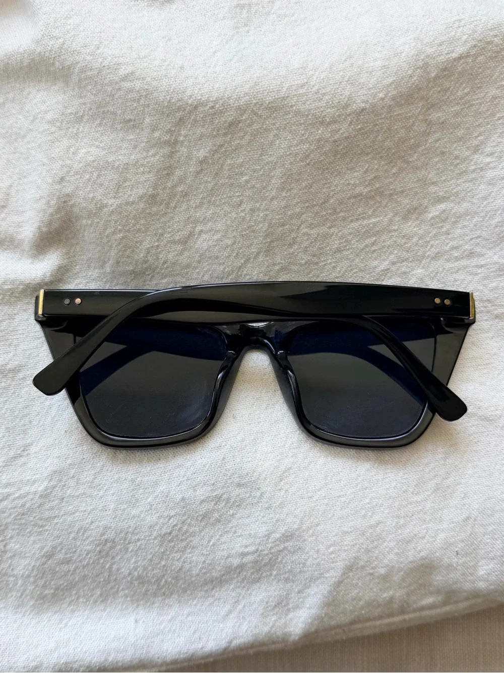 Black Oversized Square Women's Sunglasses