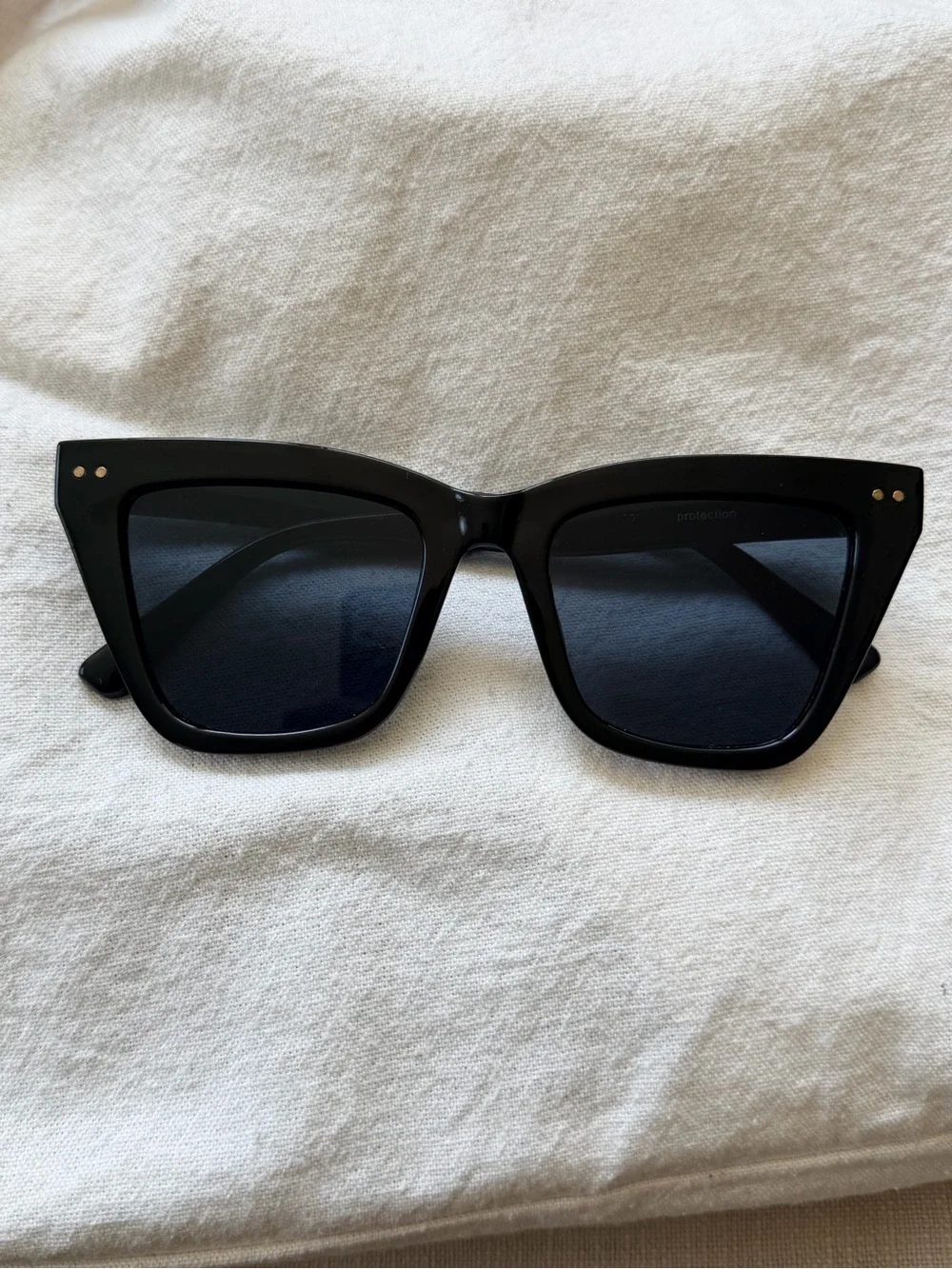 Black Oversized Square Women's Sunglasses