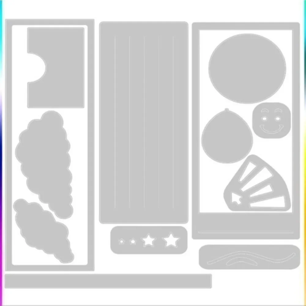 Sizzix Thinlits Die Set 13PK - Rainbow Slider Card