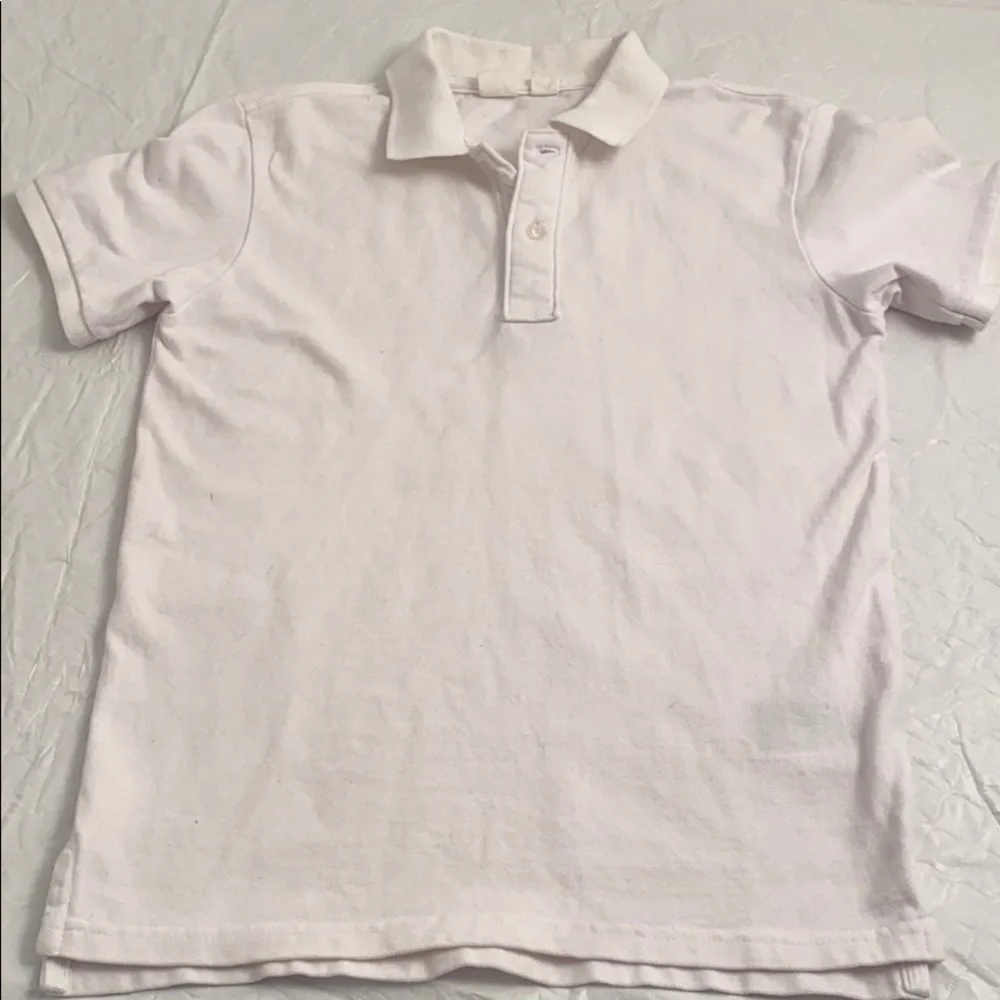 Gap white pique short sleeve polo shirt XL = 12