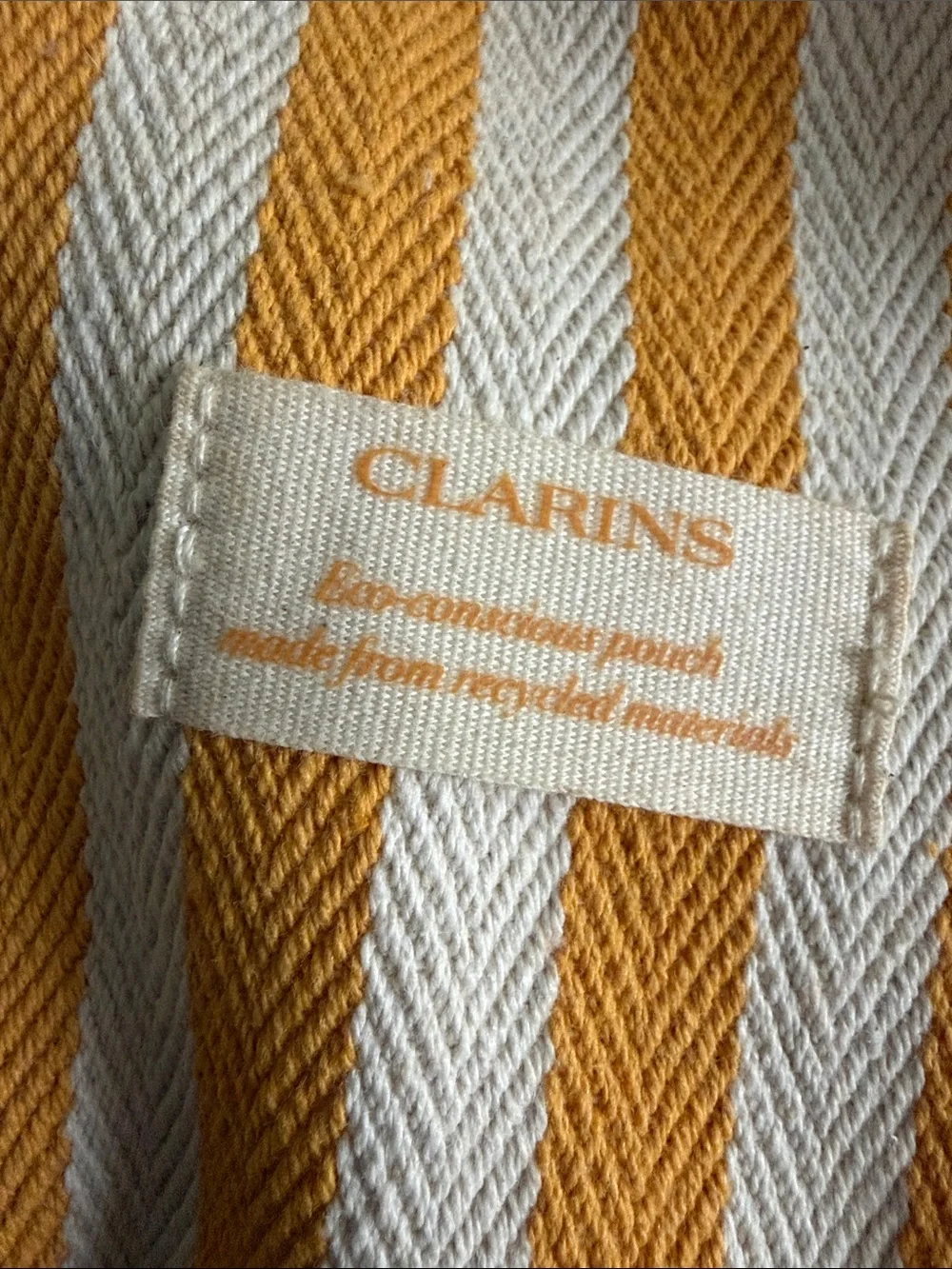 Clarins top yellow white