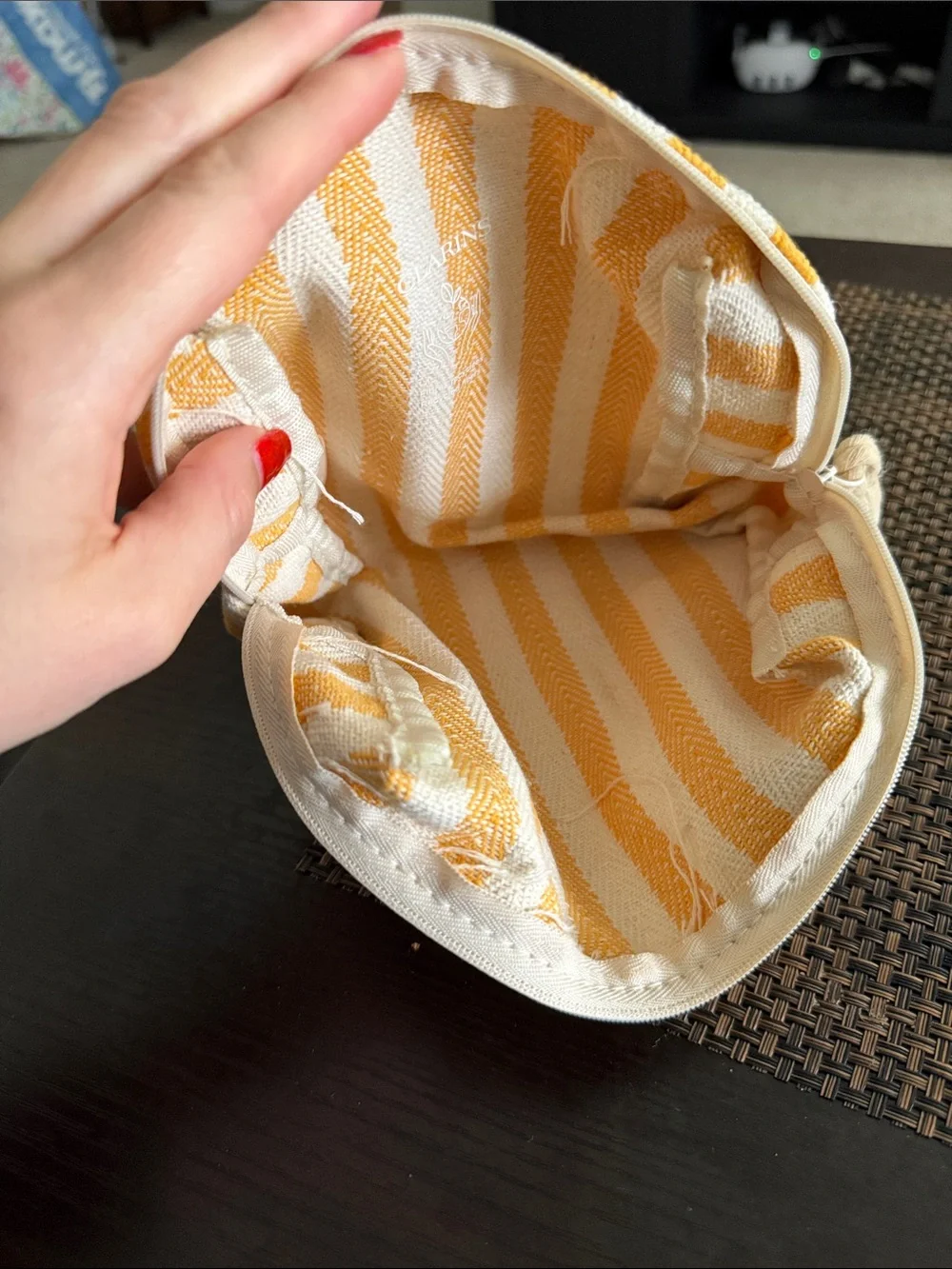 Clarins top easy stripes