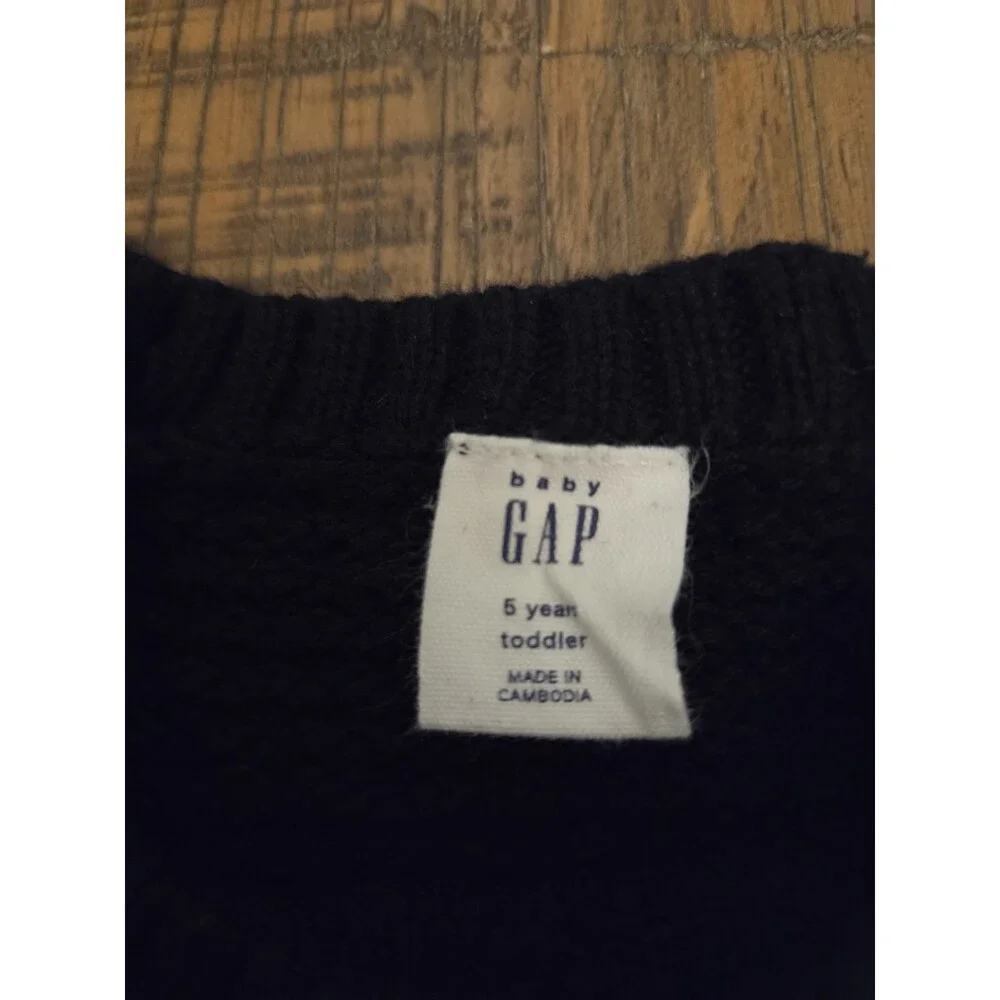 Black Baby Gap Textured Sweater Size5years