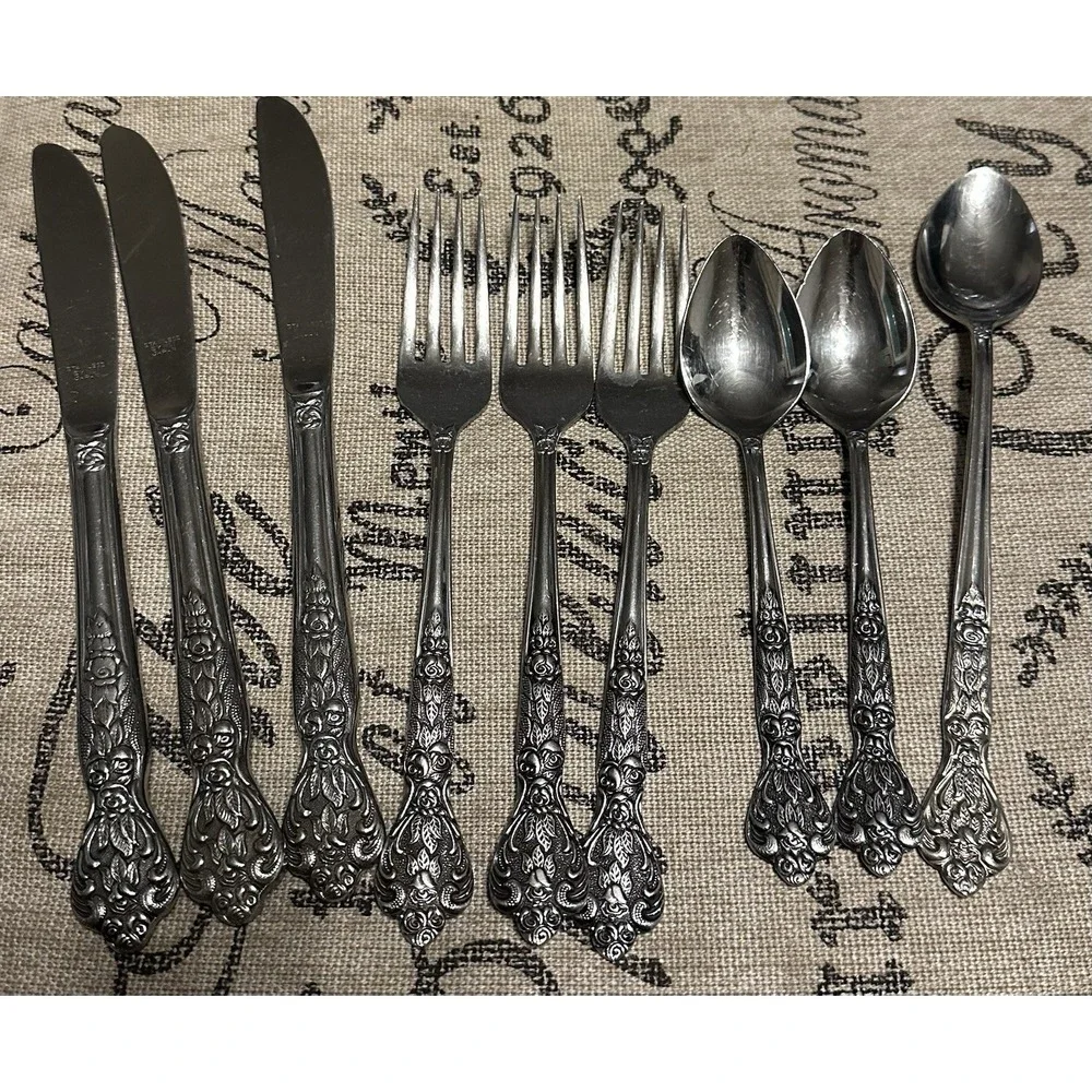 Versailles By MSI Vintage Stainless Steel Flatware 9 Pieces Made In Japan