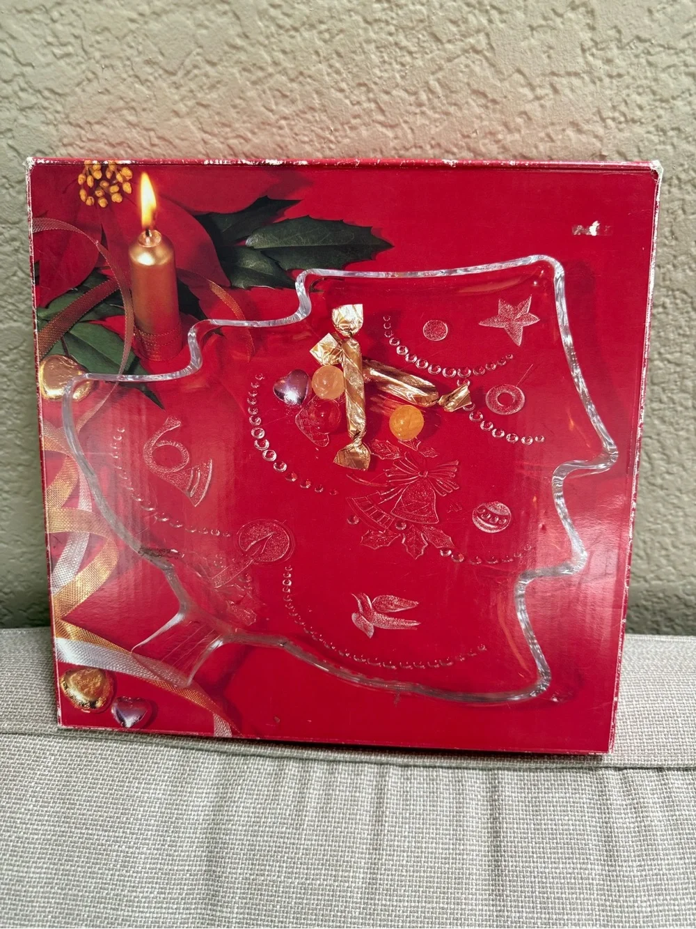Mikasa Crystal Christmas Tree Platter WY158/501