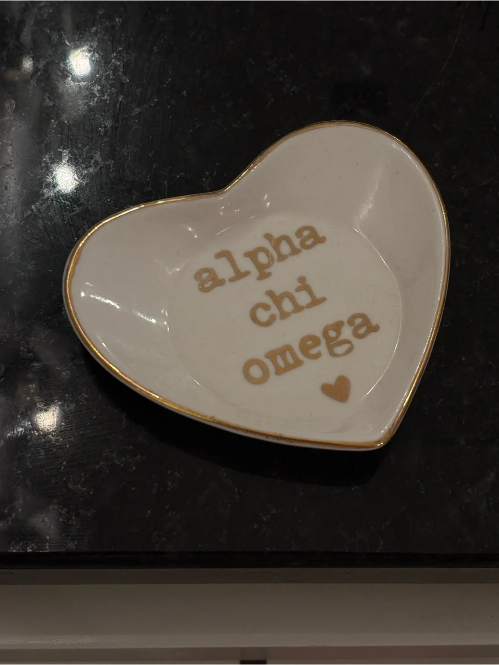 AXO Sorority Heart Dish