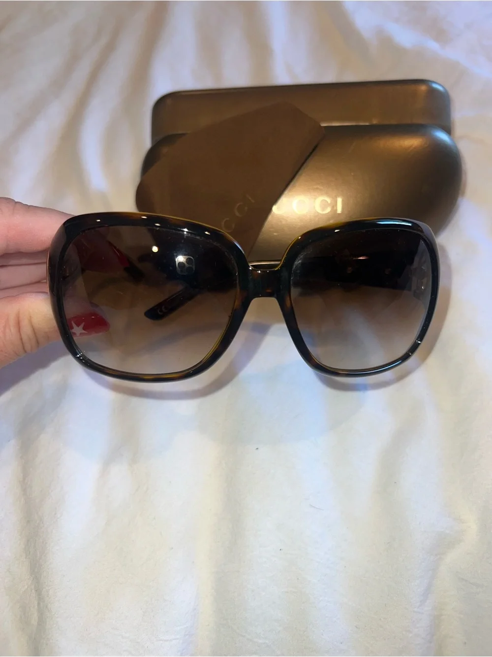 Gucci tortoiseshell hard
