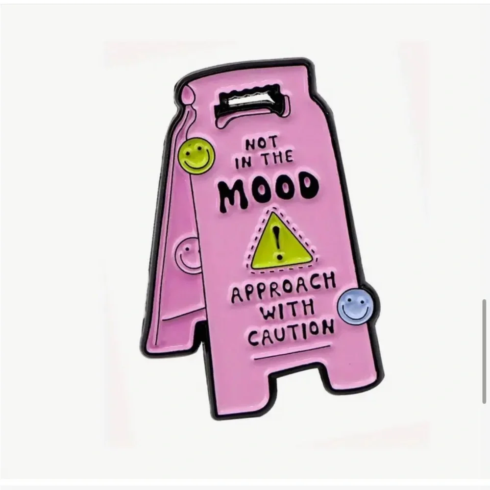 Caution Sign Pin-NEW